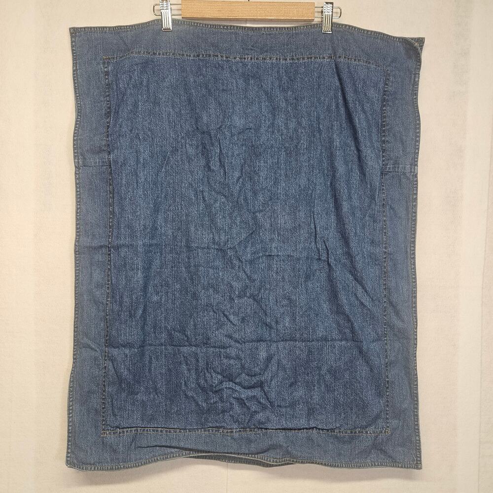 Vintage Eddie Bauer Denim Pillow Shams Standard Size